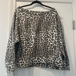 Good American Cheetah Sweatshirt